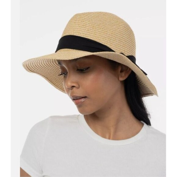 Giani Bernini Women’s Chiffon Band Panama Hat MSRP $49 NWOT - Picture 1 of 4